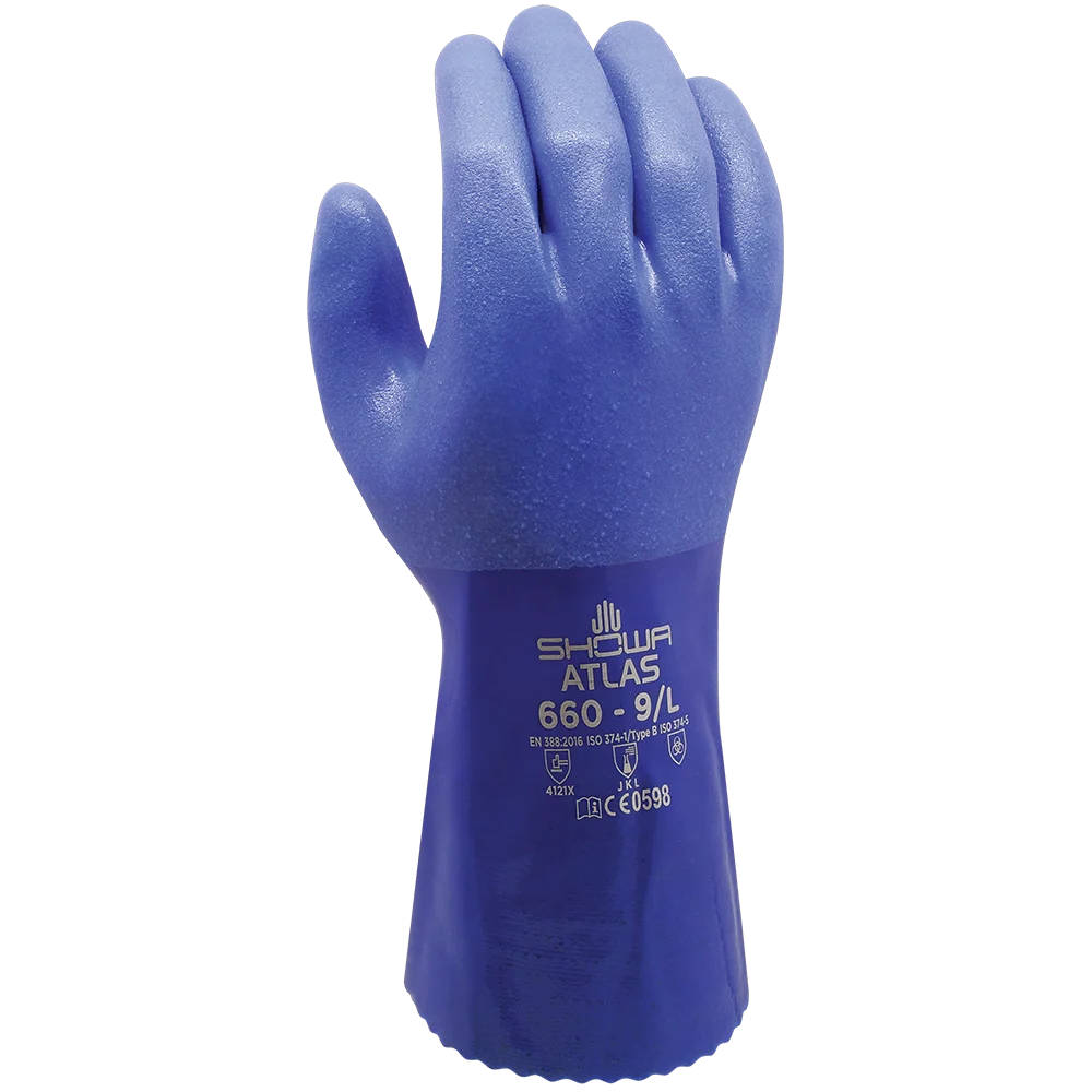 GUANTE SHOWA 660 PVC AZUL