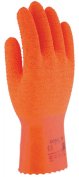 [21026] GUANTE 3L LATEX RUG. CORAL 30 NARANJA