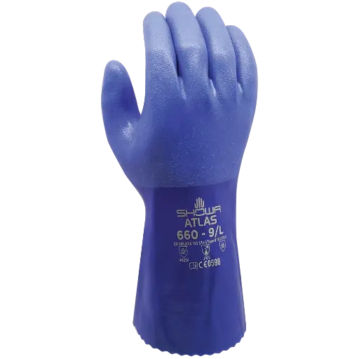 [88901] GUANTE SHOWA 660 PVC AZUL