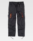 [12461] VH - PANTALON NEGRO/NARANJA WF1619